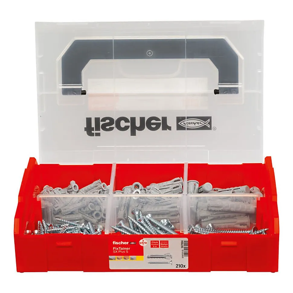 Coffret Fixtainer Chevilles Sx Plus 6,8 / 10 Avec Vis Fischer 567894