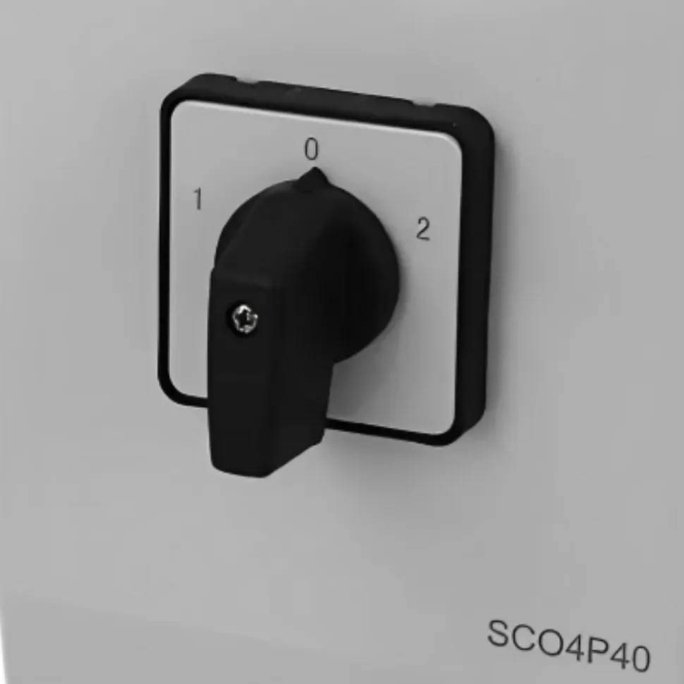 Coffret Inverseur De Source Manuel 40a Monophasé Ou Triphasé Pour Groupe électrogène - Avec Position 0