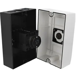 Coffret Inverseur De Source Manuel 40a Monophasé Ou Triphasé Pour Groupe électrogène - Avec Position 0