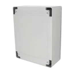 Coffret électrique ABS 400 x 500 x 180 mm Tableau électrique nu avec plaque de montage galvanisée, HOROZ