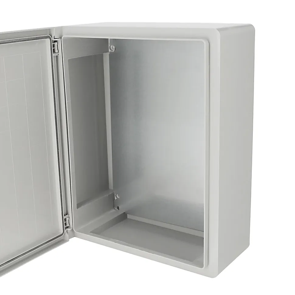 Coffret électrique ABS 400 x 500 x 180 mm Tableau électrique nu avec plaque de montage galvanisée, HOROZ