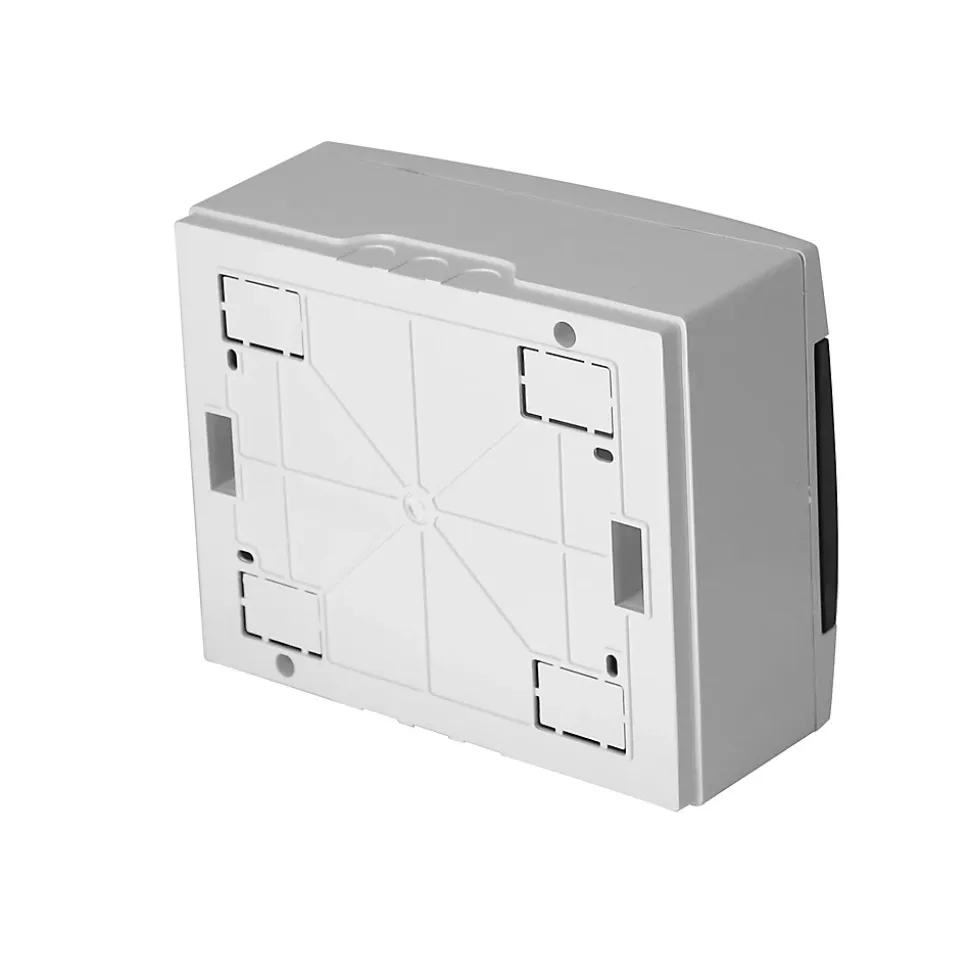 Coffret électrique en saillie 8 modules Tableau électrique nu blanc fumé, 215,5 x 173,5 x 104,5 mm, HOROZ