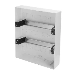 Coffret électrique en saillie 24 modules Tableau électrique nu blanc fumé, 286 x 340,5 x 112,5 mm, HOROZ