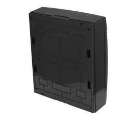 Coffret électrique en saillie 24 modules Tableau électrique nu noir fumé, 286 x 340,5 x 112,5 mm, HOROZ