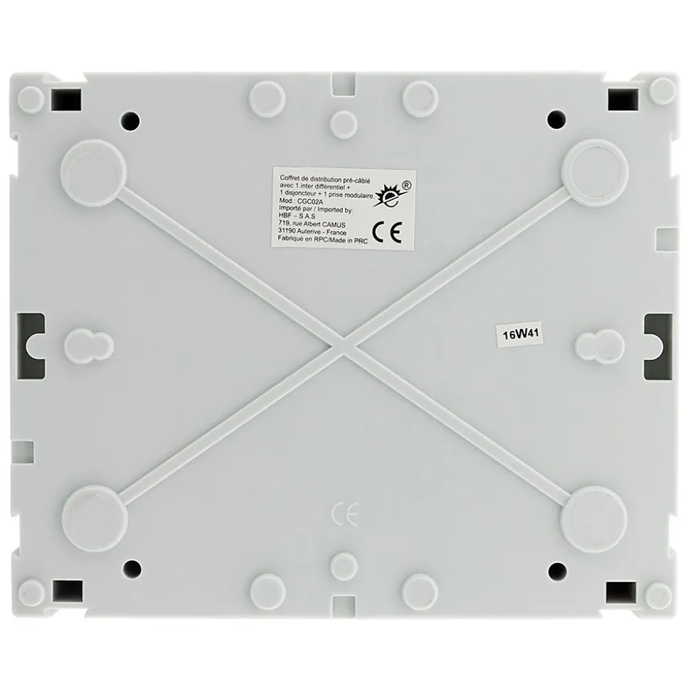 Coffret électrique IP65 8 modules + accessoires Zenitech