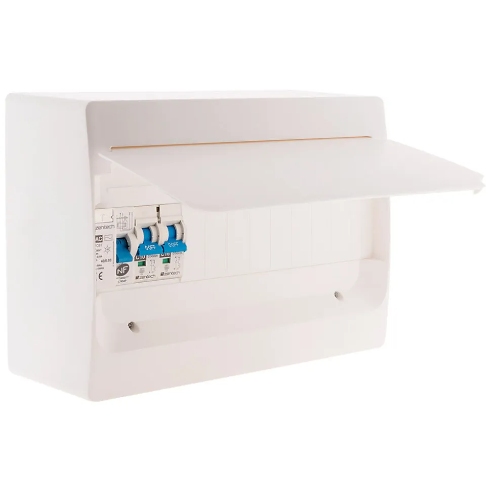 Coffret électrique pré-équipé 1 rangée 13 modules Zenitech