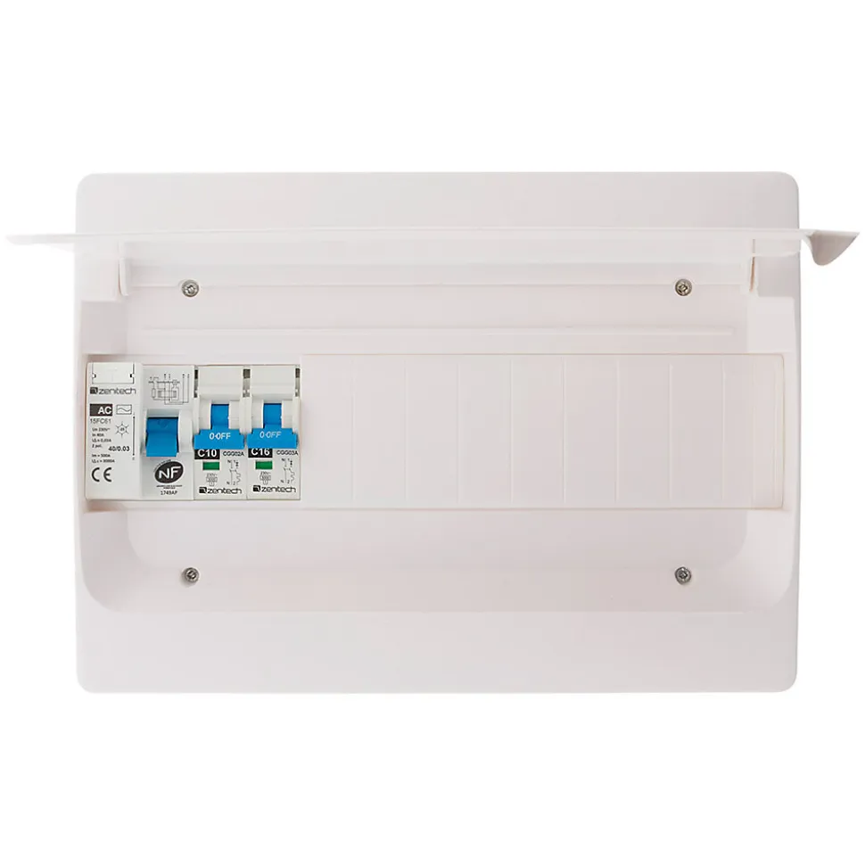 Coffret électrique pré-équipé 1 rangée 13 modules Zenitech