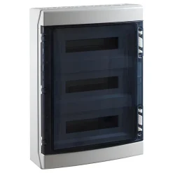 Coffret électrique étanche Pour L'extérieur Ip65 - 3 Rangées De 18 Modules - Hxlxp 586x418x148mm Ide Ecology