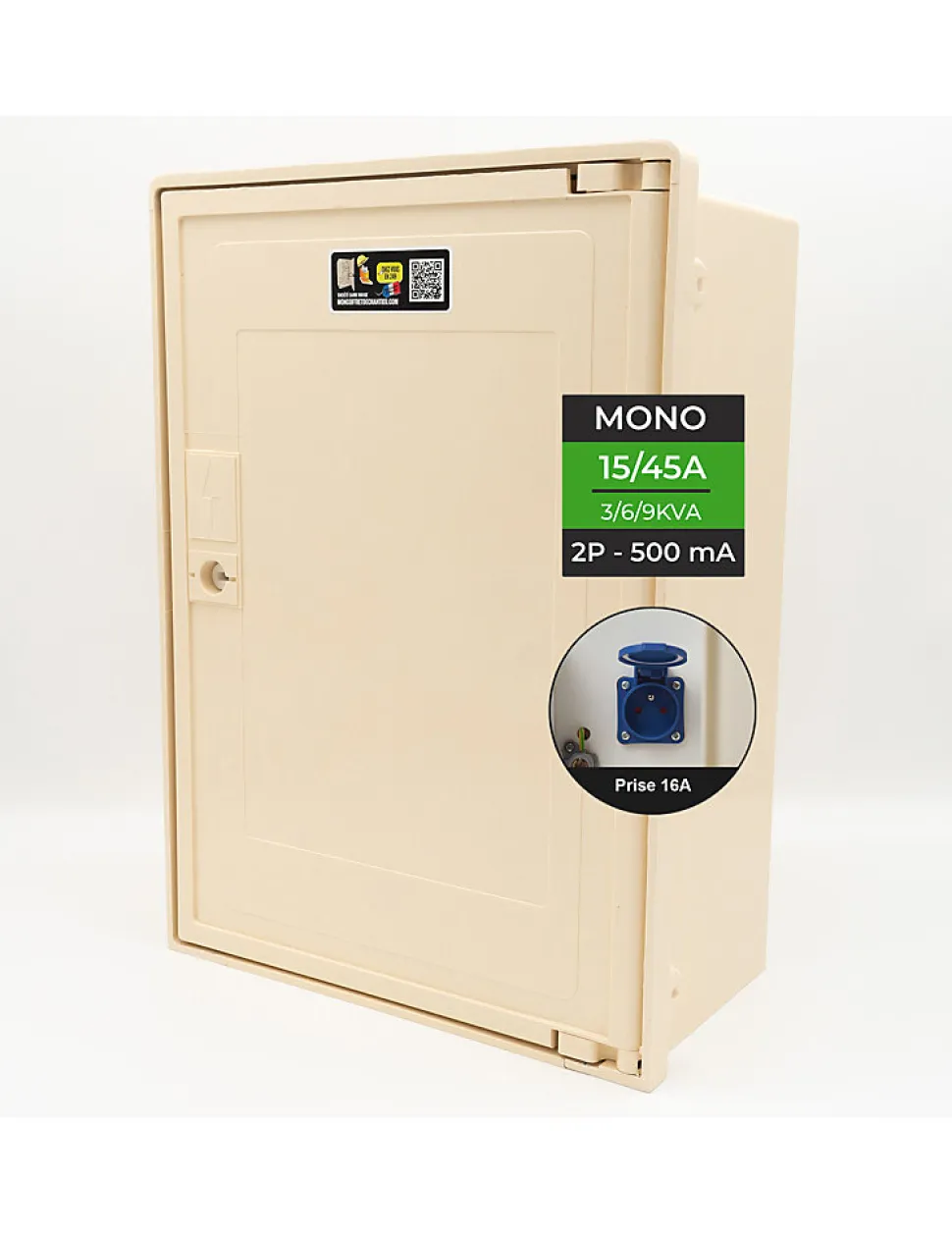 Coffret Mono 3/6/9 Kw + 1 Prise