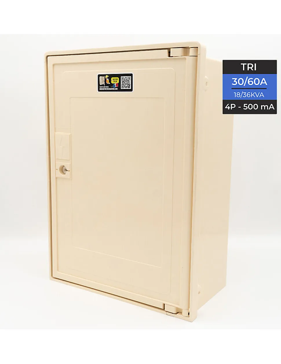 Coffret Triphasé 18/36 Kws Avec Interrupteur Différentiel