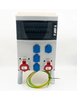 Coffret Triphasé 6 Prises Avec Interrupteur Différentiel