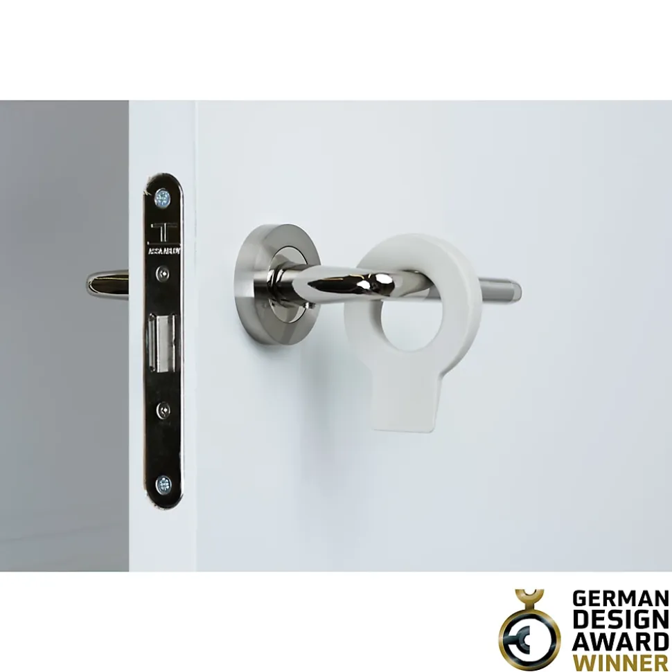 Coin de porte lock Rei sable ⌀8,2x H.1,5 cm