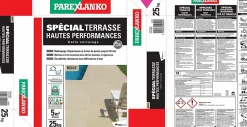 Colle à carrelage beige spéciale terrasse Parexlanko 25 kg