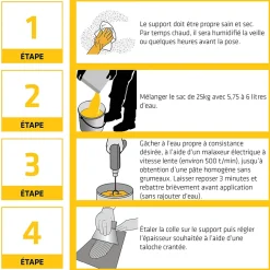 Colle à carrelage extérieur Sika SikaCeram Piscine 25 kg