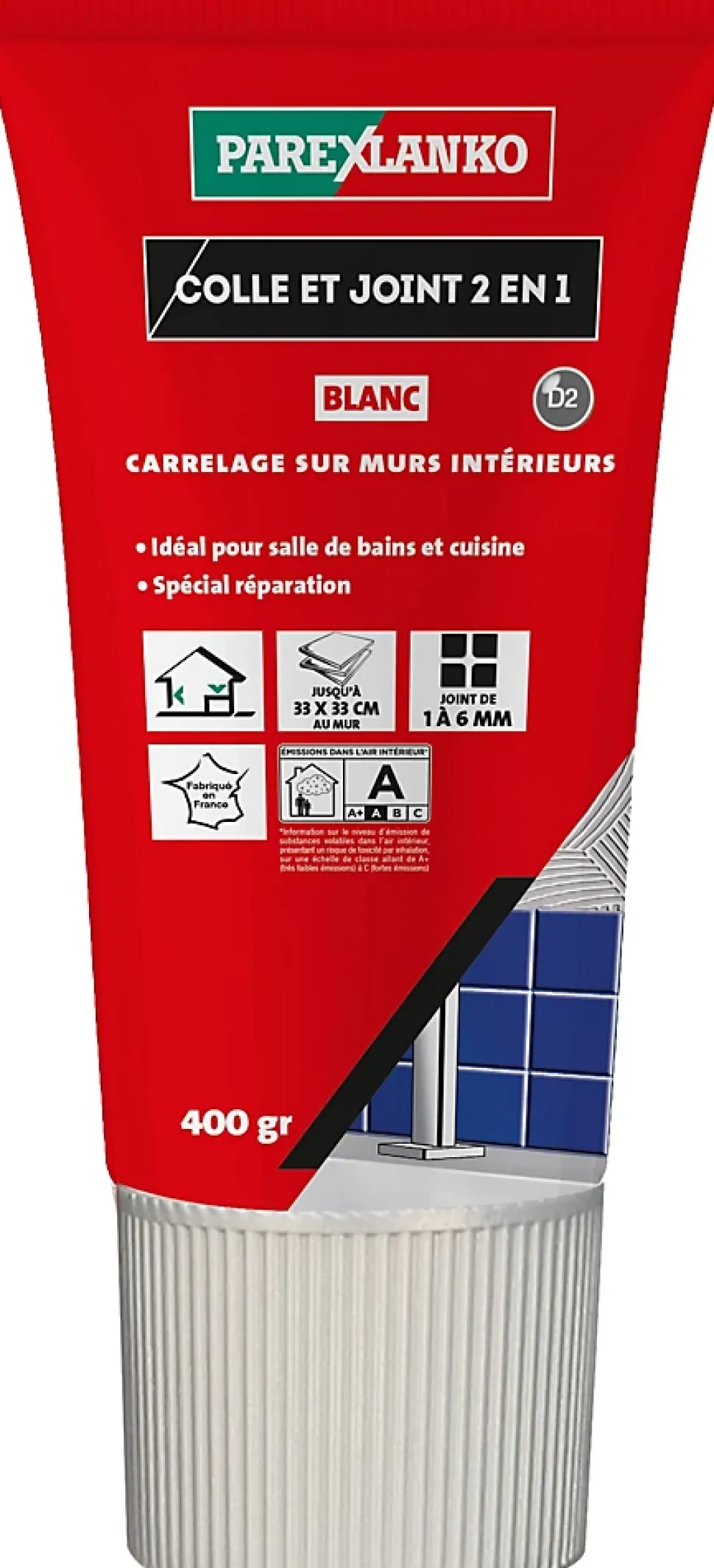 Colle & joint pâte blanc Parexlanko 1,5 kg