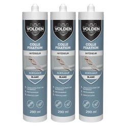 Colle acrylique multi-usage Volden 290 ml blanc, 3 pièces