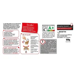 Colle Bois Sader Prise Rapide Transparente 650 g