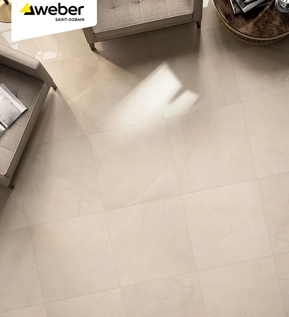 Colle carrelage C2 carreaux et pierres toutes porosités sac de 25 KG Weber Saint-Gobain