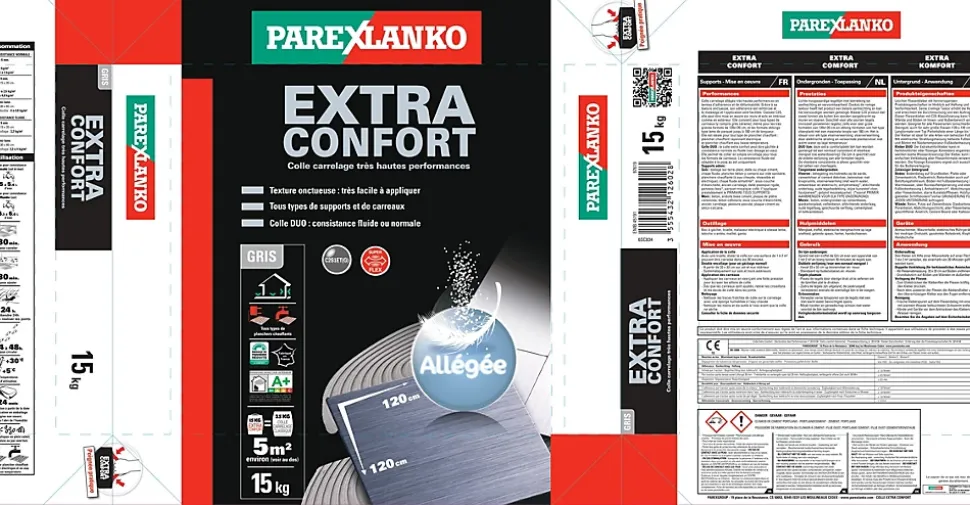 Colle carrelage Extra confort Allégée Parexlanko 15 kg