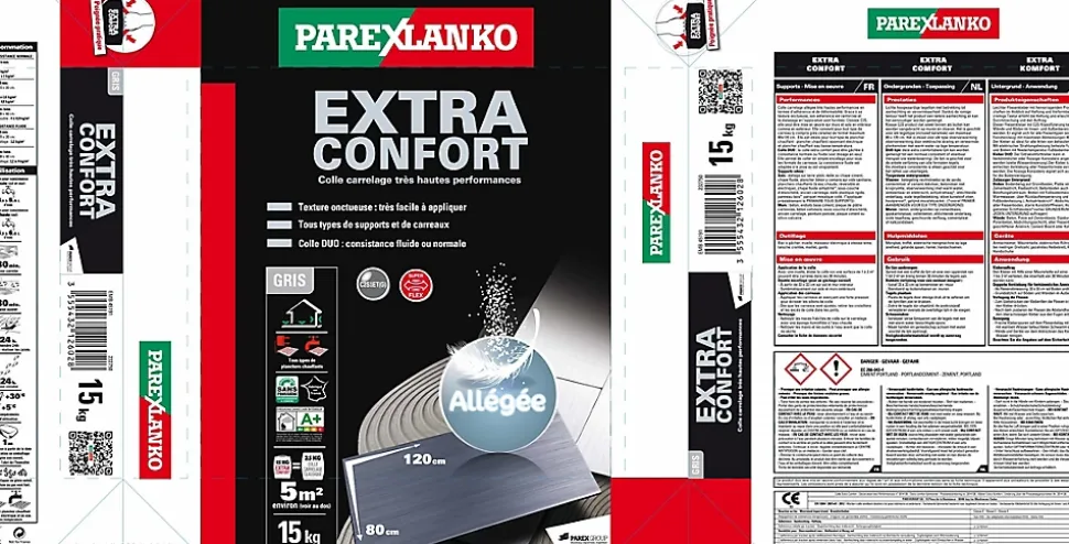 Colle carrelage Extra confort Allégée Parexlanko 15 kg