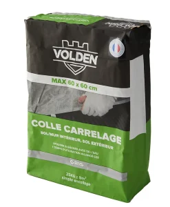 Colle carrelage sol int/ext et mur intérieur gris Volden C2E 25kg