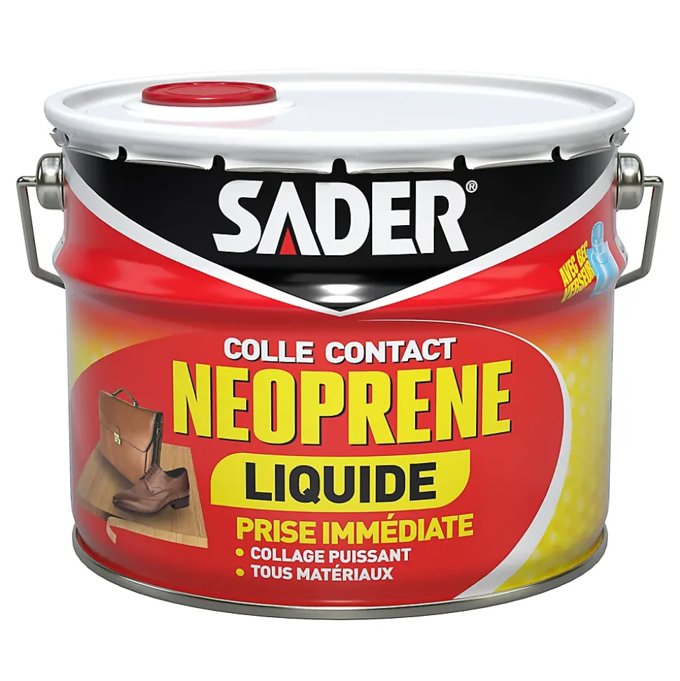 Colle Contact Néoprène Sader Liquide 2,5 L