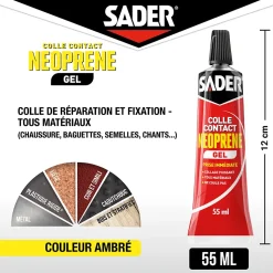 Colle contact néoprène Sader gel 55 ml