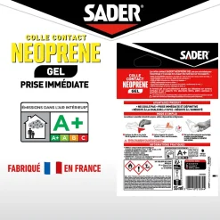 Colle contact néoprène Sader gel 55 ml
