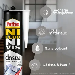 Colle de fixation Crystal Pattex 290g