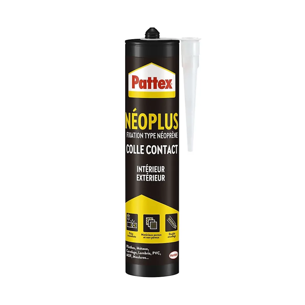 Colle de fixation Pattex Neoplus multi-matériaux - cartouche 390g