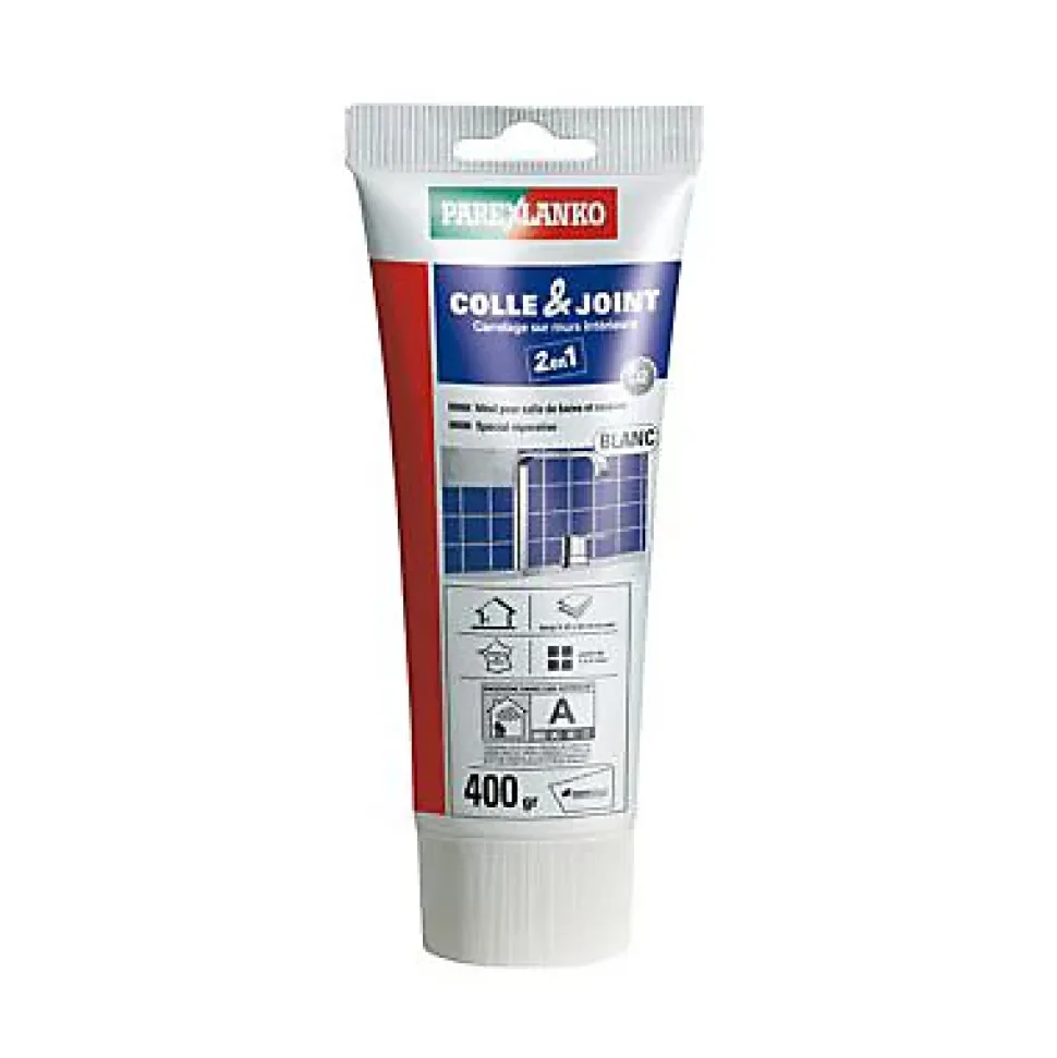 Colle et joint carrelage mur intérieur Parexlanko blanc 400 g