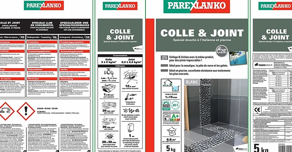 Colle et joint spéciale douche italienne Parexlanko 5 kg