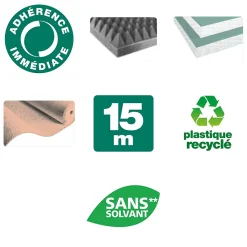 Colle mastic et revêtements isolants 6kg