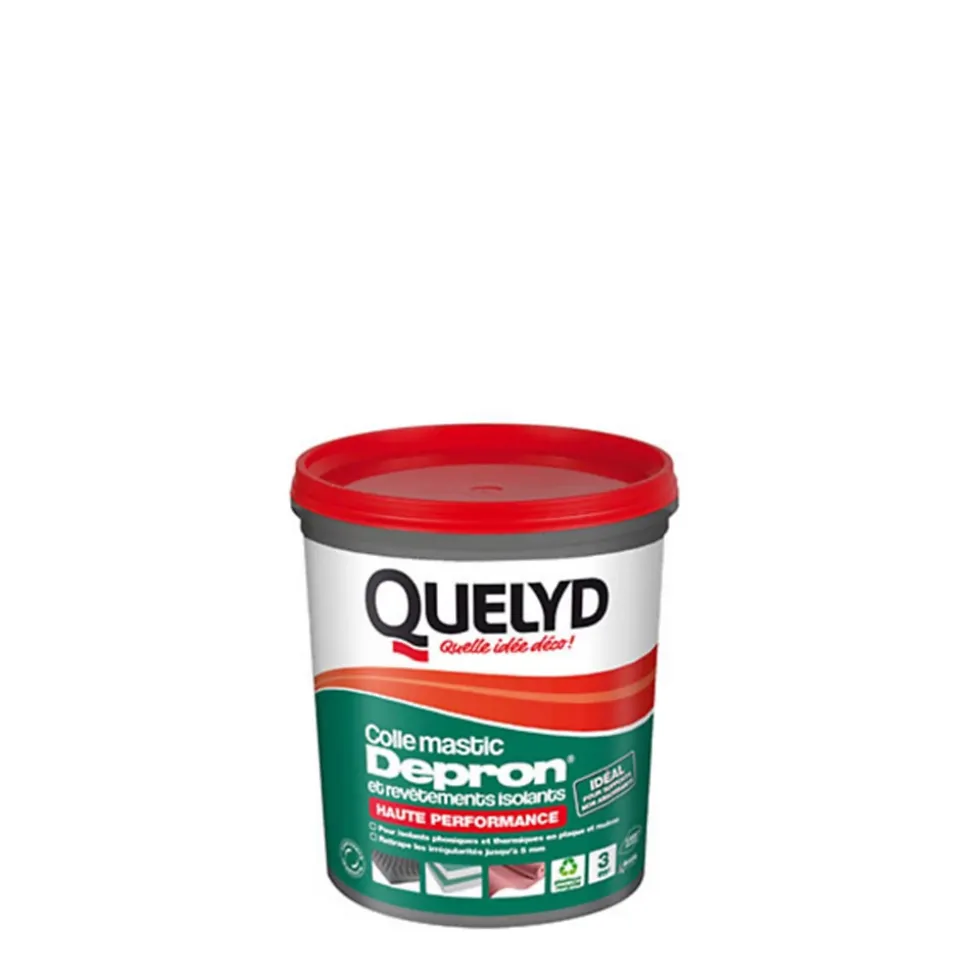 Colle mastic pour plaques Depron et revêtements isolants Quelyd 1kg