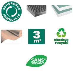 Colle mastic pour plaques Depron et revêtements isolants Quelyd 1kg
