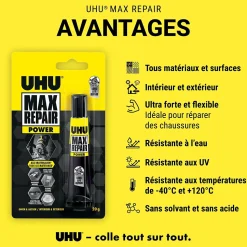 Colle Max Repair 20 grammes UHU Transparent