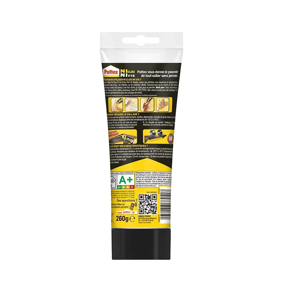 Colle Pattex Ni Clou Ni Vis Chrono tube 260g
