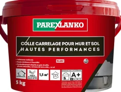 Colle pour carrelage mur et sol intérieur hautes performances blanc Parexlanko 5kg