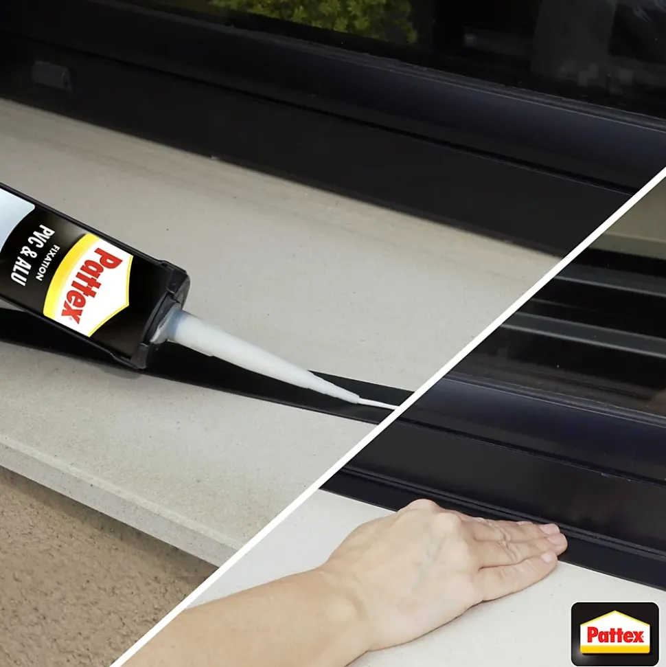 Colle pour fixation sur PVC et alu Pattex cartouche 450g