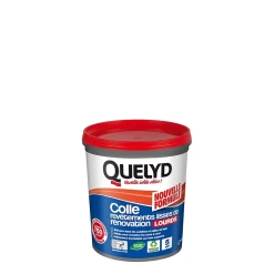 Colle pour revêtements lisses de rénovations lourds (jusqu'à 750g/m²) Quelyd pâte 1kg