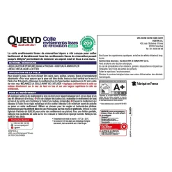 Colle pour revêtements lisses de rénovations légers (jusqu'à 200g/m²) Quelyd pâte 10kg