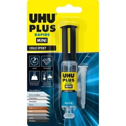 Colle époxy UHU transparente, tube 4g