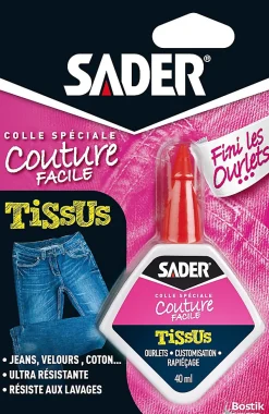 Colle Sader pour Tissus - Couture Facile Flacon 40 ml