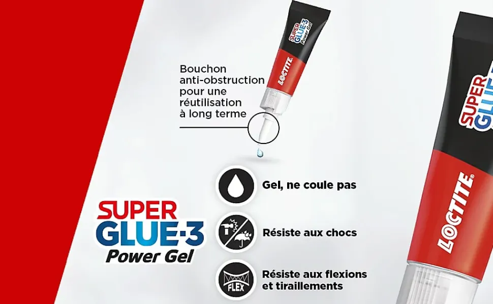 Colle Superglue-3 Power Gel Loctite 3g