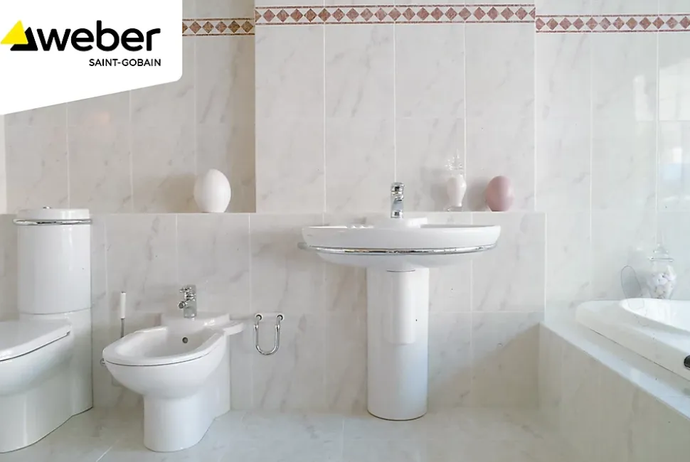 Colle tous carreaux neufs et réno blanc Weber 25kg