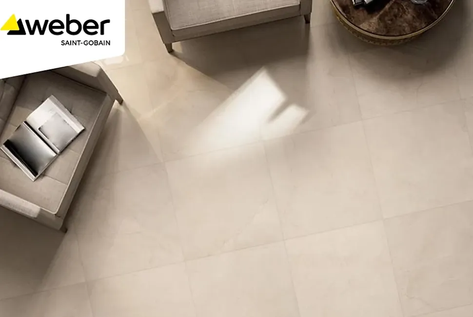 Colle tous carreaux neufs et réno gris Weber 25kg