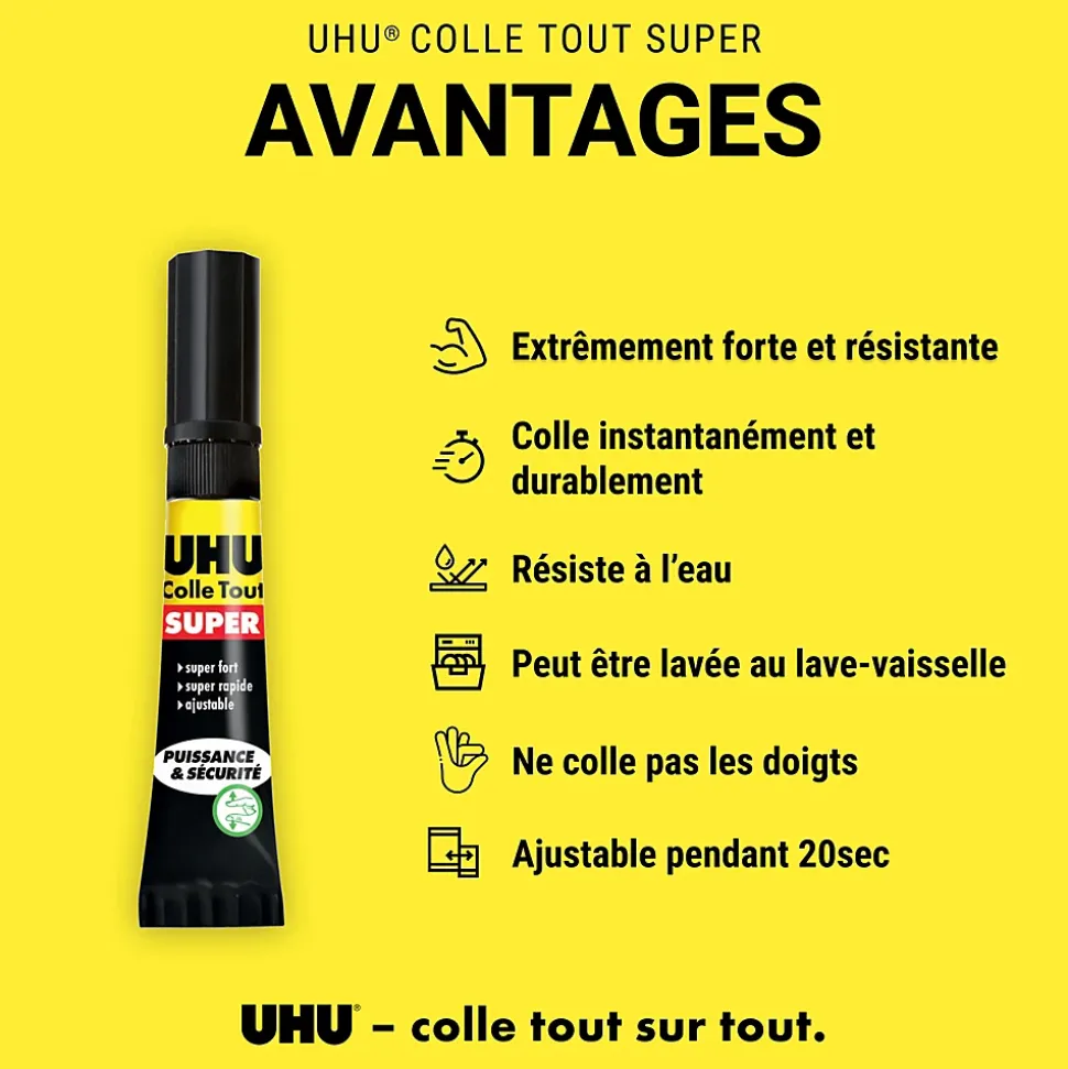 Colle UHU Colle Tout Super format liquide 3 grammes