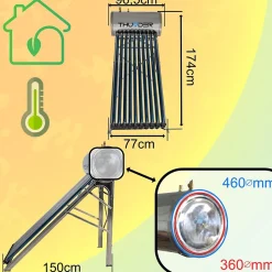 Collecteur pressurisé Thunder avec réservoir 100L 1 pièce.