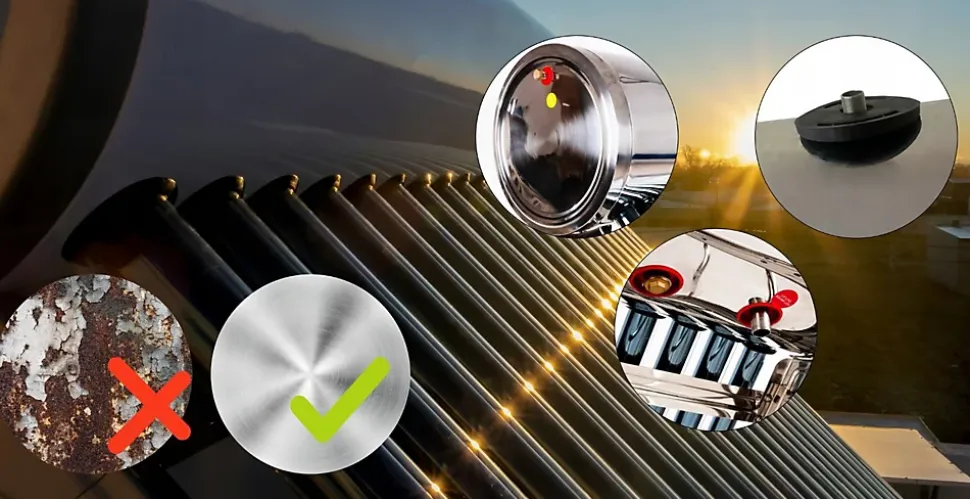Collecteur solaire non pressurisé Thunder avec réservoir 200L 1 pièce.
