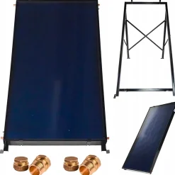 Collecteur solaire THUNDER 2 m² avec structure de montage et raccords 3/4 1 pièce.